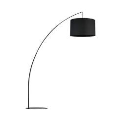 Lampa Podłogowa MOBY Czarny Abażur 1xE27 245cm * TK Lighting Online