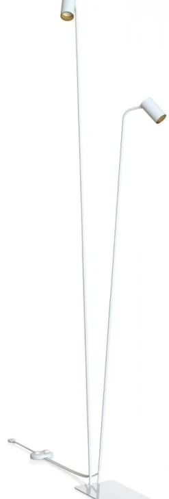 Lampa Podłogowa MONO Biały Złoty 2xGU10 216cm * Nowodvorski Discount