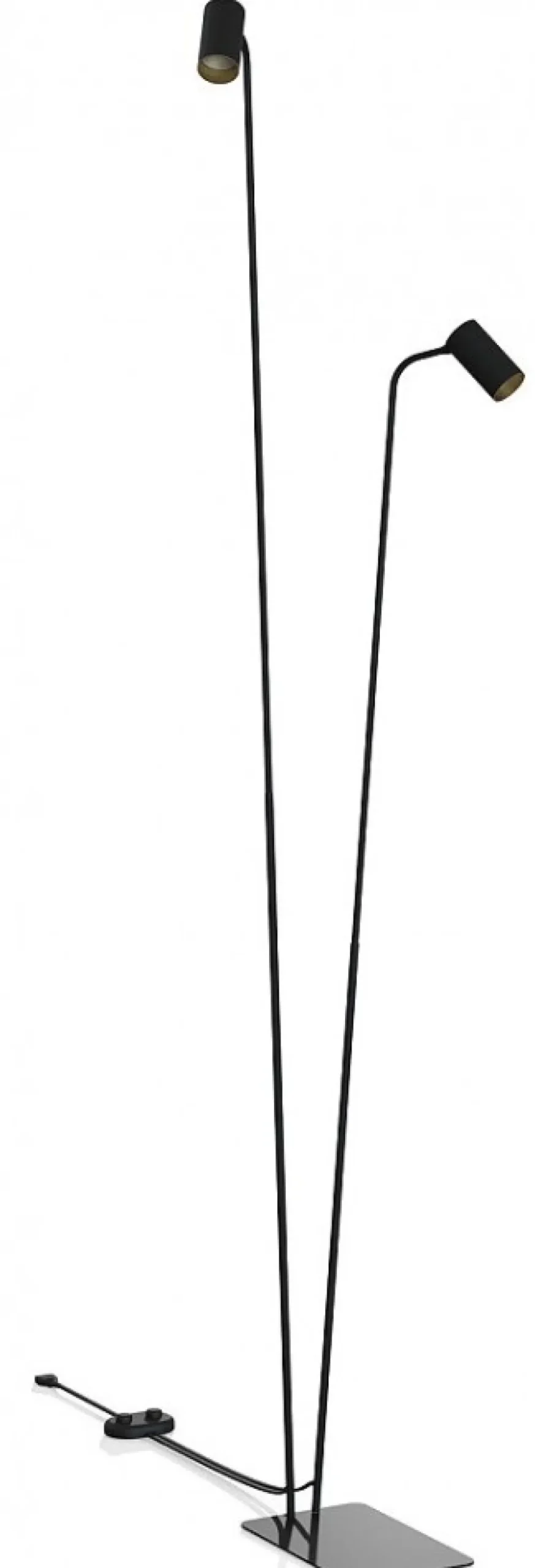 Lampa Podłogowa MONO Czarny Złoty 2xGU10 216cm * Nowodvorski Discount