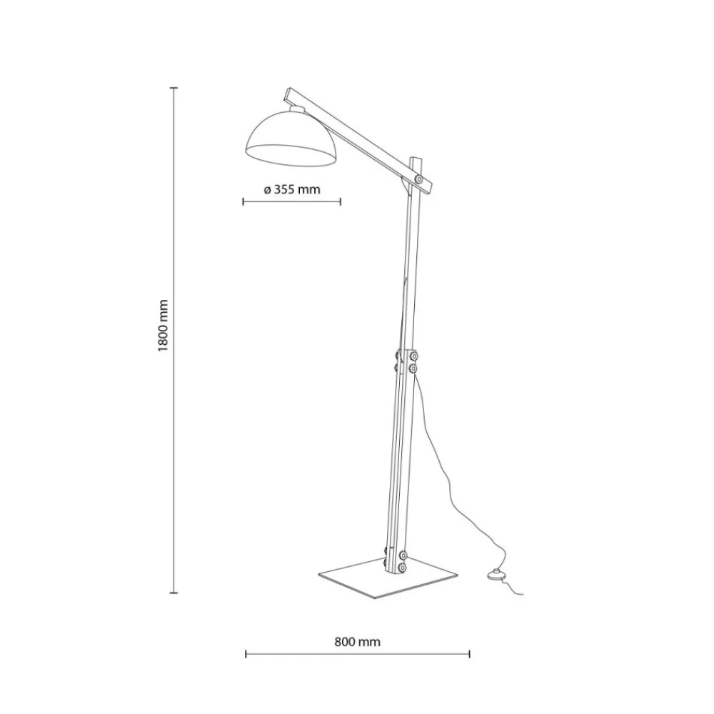 Lampa podłogowa OSLO sabia beżowa 1xE27 * TK Lighting New