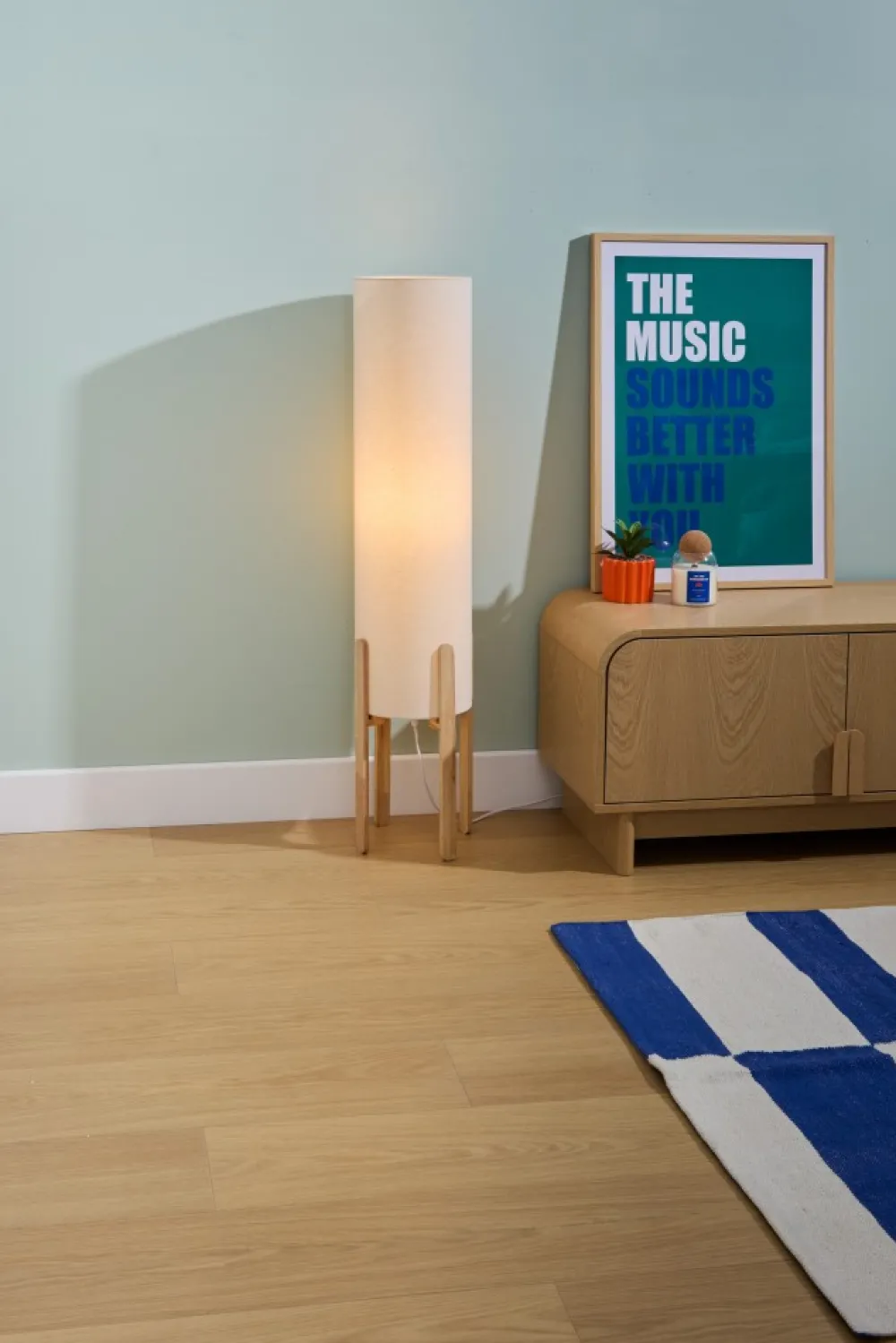 Lampa podłogowa Rafa beżowa 107cm * Atmosphera Outlet