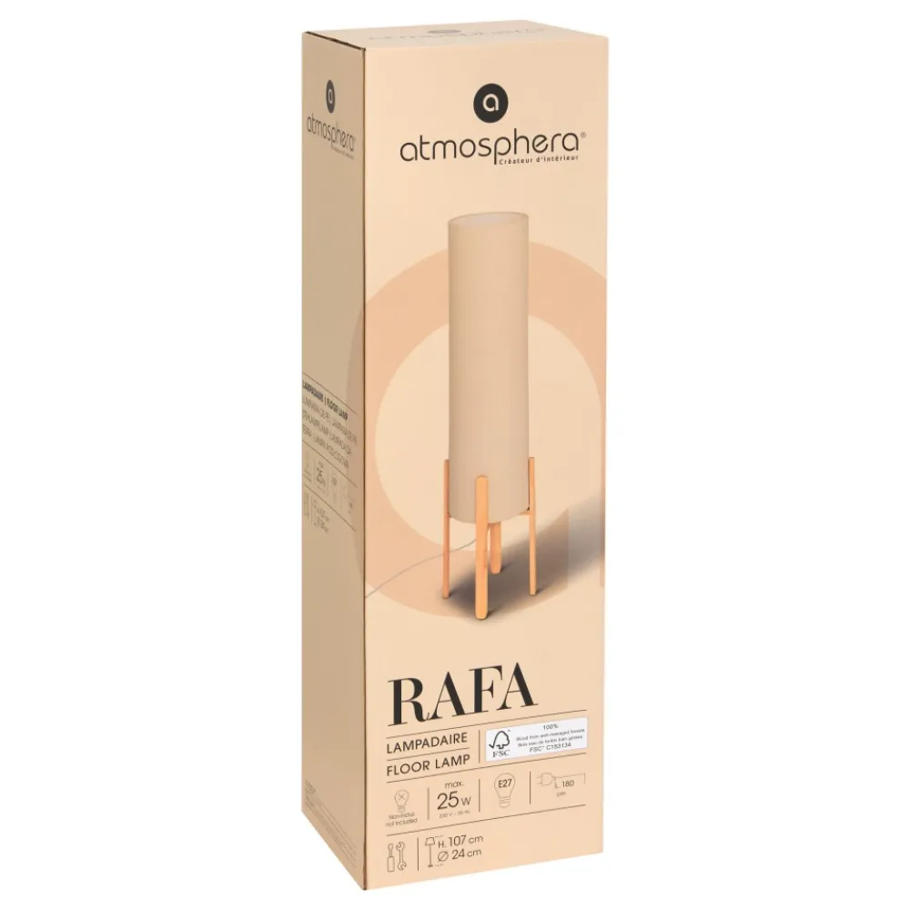 Lampa podłogowa Rafa beżowa 107cm * Atmosphera Outlet