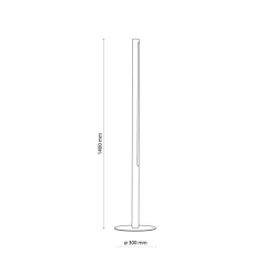 Lampa Podłogowa ROLLO Brązowy Drewno 36W LED 140cm * TK Lighting Clearance