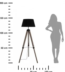 Lampa podłogowa Runo Black 145 cm * Atmosphera Hot