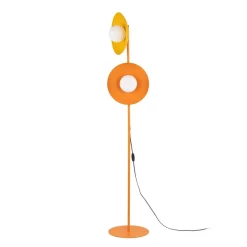 Lampa podłogowa SLATE MIX żółta pomarańczowa klosz biały 2xG9 * TK Lighting