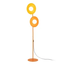 Lampa podłogowa SLATE MIX żółta pomarańczowa klosz biały 2xG9 * TK Lighting