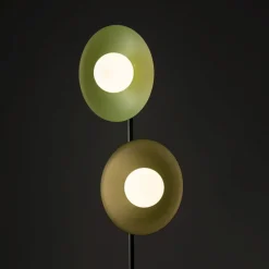 Lampa podłogowa SLATE MIX zielona klosz biały 2xG9 * TK Lighting Best