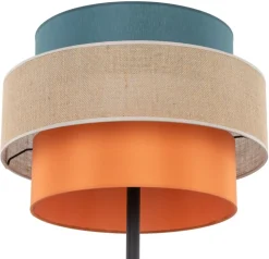 Lampa Podłogowa TRIO JUTA Czarny Niebieski 1xE27 159cm * TK Lighting Sale