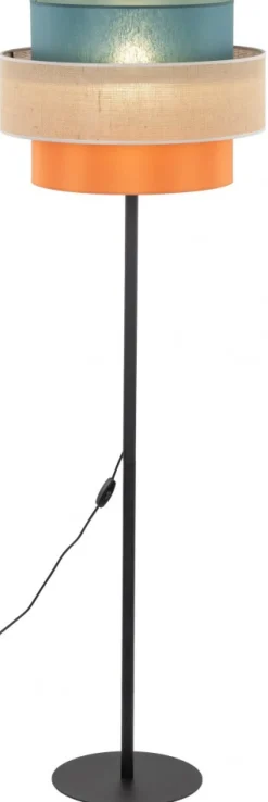 Lampa Podłogowa TRIO JUTA Czarny Niebieski 1xE27 159cm * TK Lighting Sale