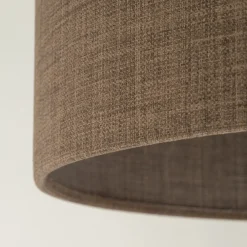 Lampa Podłogowa UMBERTO Złoty Brązowy Abażur 1xE27 155cm * TK Lighting
