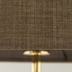 Lampa Podłogowa UMBERTO Złoty Brązowy Abażur 1xE27 155cm * TK Lighting