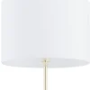 Lampa Podłogowa UMBERTO Złoty Biały Abażur 1xE27 155cm * TK Lighting Sale
