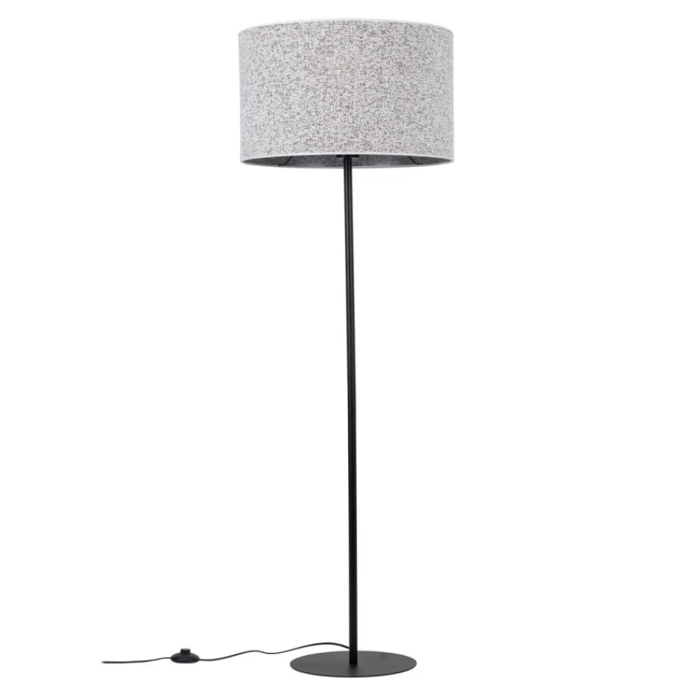 Lampa podłogowa VELLUM czarna abażur melanżowy 1xE27 * TK Lighting