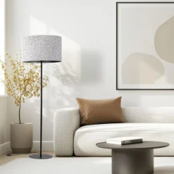 Lampa podłogowa VELLUM czarna abażur melanżowy 1xE27 * TK Lighting