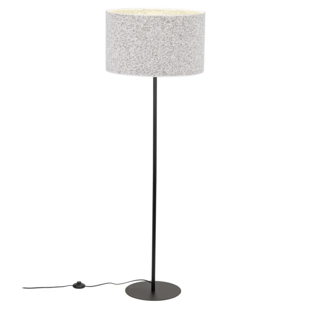 Lampa podłogowa VELLUM czarna abażur melanżowy 1xE27 * TK Lighting