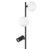 Lampa podłogowa VOX czarna biały klosz 2xG9 1xGU10 * TK Lighting Sale