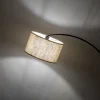 Lampa Podłogowa ZENITH Czarny Beżowy Abażur 1xE27 200cm * TK Lighting Sale
