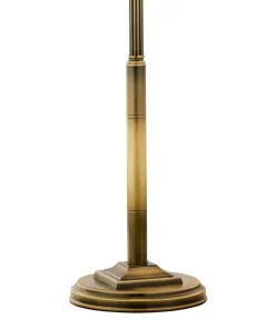 Lampa Podłogowa ZEUS Patyna Biały Szklany Klosz 2xE27 170 cm * Jupiter Discount