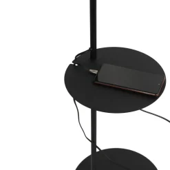 Lampa Podłogowa ZING Czarny Abażur 1xE27 170cm * TK Lighting New
