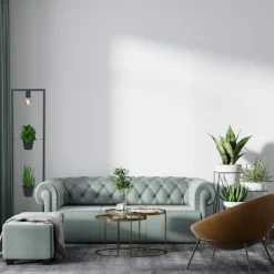 Lampa Podłogowa z kwietnkiem FLORES Czarny 1xE27 Zestaw z doniczkami * Luminex Best