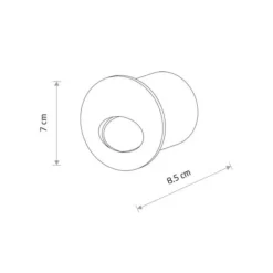 Lampa podtynkowa AVA LED czarna 3W 3000K * Nowodvorski