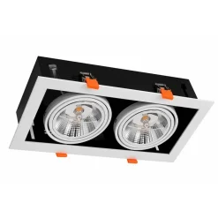 Lampa podtynkowa Plaza biała 2xGU10 * Eko-light Outlet