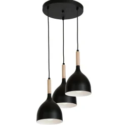 Lampa potrójna Noak Wood industrialna * Luminex Clearance