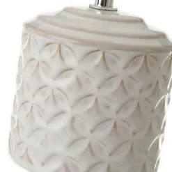 Lampa stojąca biała z ceramiczną podstawą 28 cm * HowHomely Sale
