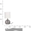 Lampa stojąca biała ze szklaną podstawą * H&S Decoration Discount