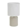 Lampa stojąca na ceramicznej podstawie Taupe 24 cm * HowHomely Sale