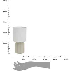 Lampa stojąca na ceramicznej podstawie Taupe 24 cm * HowHomely Sale
