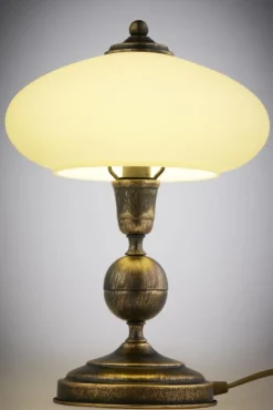 Lampa stołowa BOLERO złoty patynowany 1xE14 * Jupiter Discount