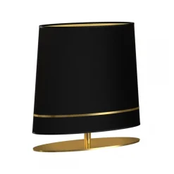 Lampa Stołowa BOOTES Złoty Abażur 1xE27 50x52cm * Eko-light New