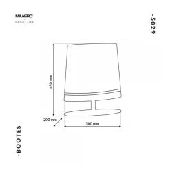Lampa Stołowa BOOTES Złoty Biały Abażur 1xE27 50x52cm * Eko-light Hot