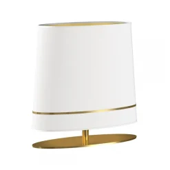 Lampa Stołowa BOOTES Złoty Biały Abażur 1xE27 50x52cm * Eko-light Hot
