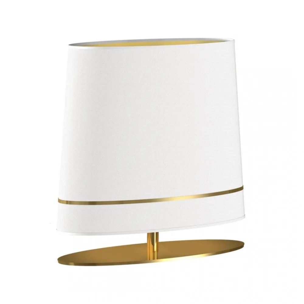 Lampa Stołowa BOOTES Złoty Biały Abażur 1xE27 50x52cm * Eko-light Hot