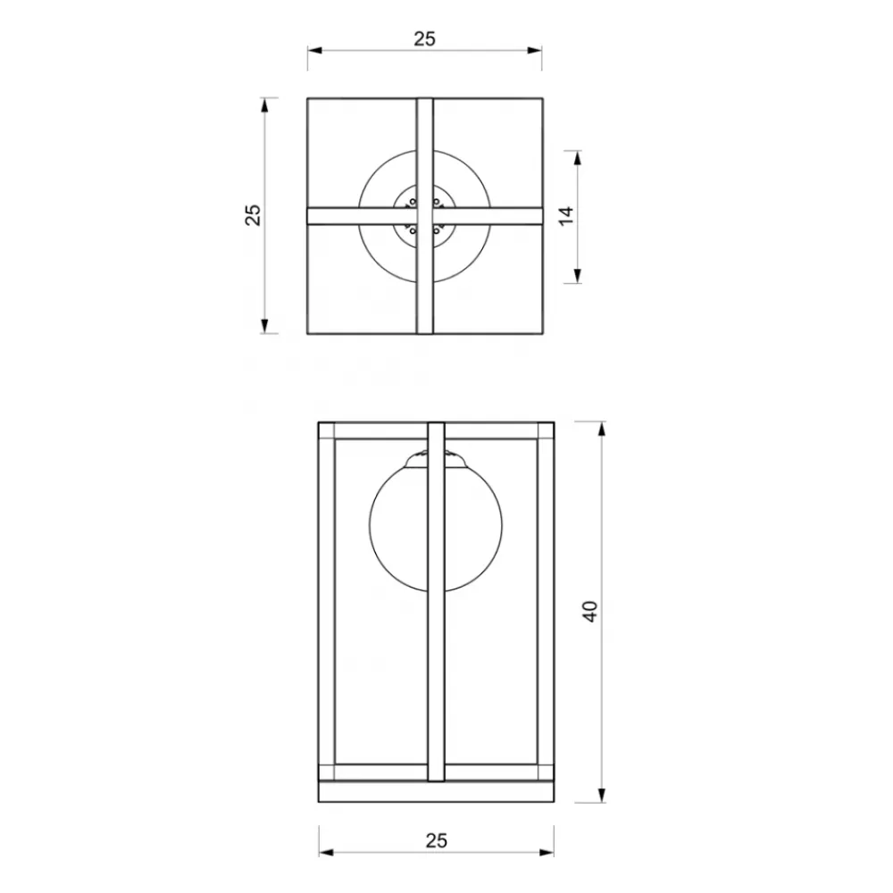 Lampa Stołowa DIEGO Czarny Szklany Klosz 1xE14 40cm * Eko-light New