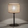 Lampa stołowa JUTA czarna abażur juta1xE27 * TK Lighting New