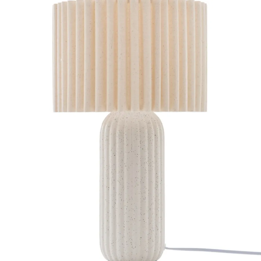 Lampa stołowa Kenan 43 cm beżowa * Atmosphera New