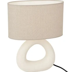 Lampa stołowa kremowa h33,5 cm * Hot