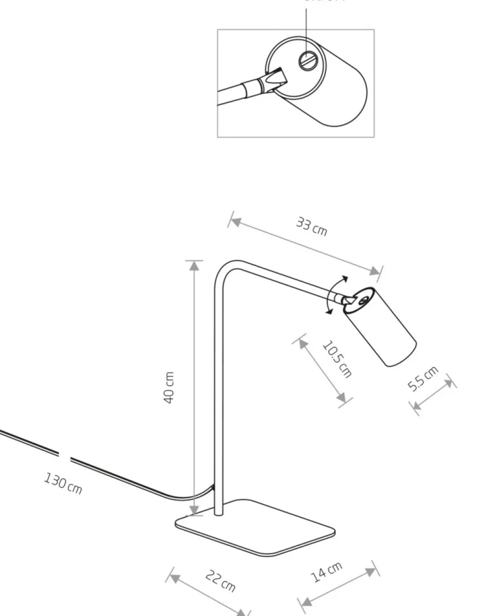 Lampa stołowa MONO czarna GU10 * Nowodvorski New
