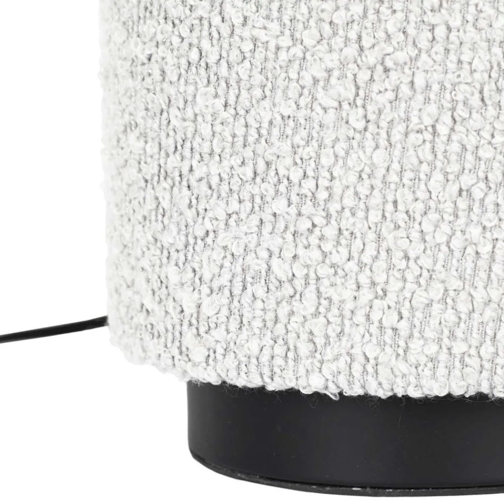 Lampa stołowa MOONA boucle krem 25 cm * HowHomely Hot