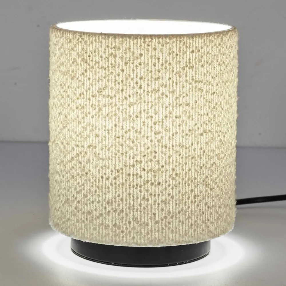 Lampa stołowa MOONA boucle krem 25 cm * HowHomely Hot
