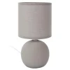 Lampa stołowa ORBA szara 25 cm kulista * HowHomely Online