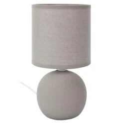 Lampa stołowa ORBA szara 25 cm kulista * HowHomely Online