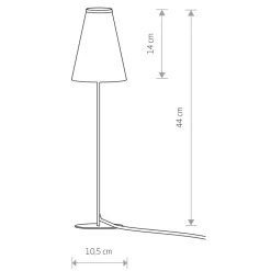 Lampa stołowa TRIFLE szara 1xG9 * Nowodvorski Sale