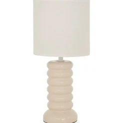 Lampa stołowa Vinas 33 cm kremowa * Atmosphera Clearance
