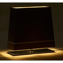 Lampa Stołowa VOLANS Czarny Złoty Abażur 1xE27 50x52cm * Eko-light Clearance
