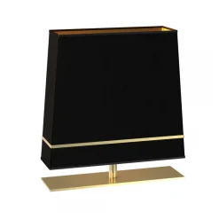 Lampa Stołowa VOLANS Czarny Złoty Abażur 1xE27 50x52cm * Eko-light Clearance