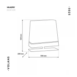 Lampa Stołowa VOLANS Czarny Złoty Abażur 1xE27 50x52cm * Eko-light Clearance